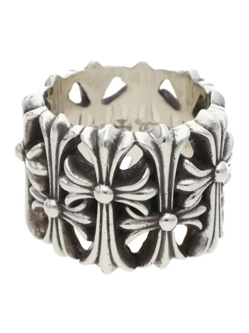 Chrome Hearts Cemetery Cross Silver Ring